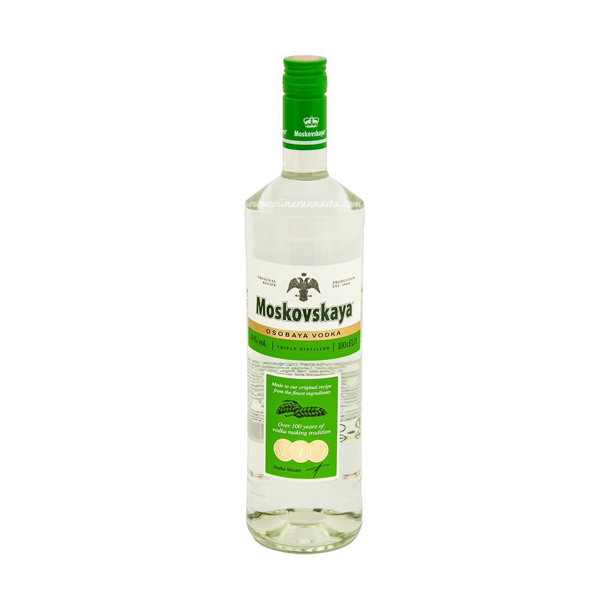 40% 100cl Vodka Moskovskaya