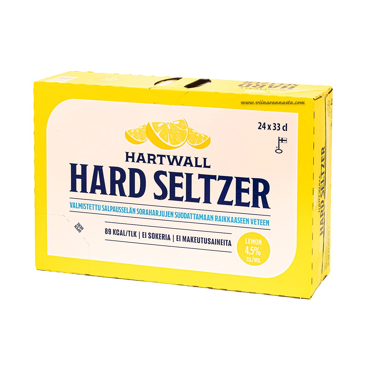 Hartwall Hard Seltzer Lemon 4 5 24x33cl TIN Hartwall Hard Seltzer Lemon 4 5 24x33cl TIN