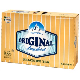Hartwall Long Drink Peach Ice Tea 5,5% 24x33cl TIN