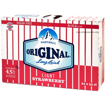 Hartwall Long Drink Light Strawberry 4,5% 24x33cl