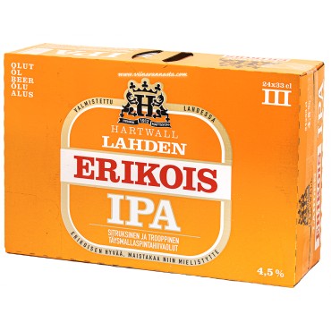 Hartwall Lahden Erikois IPA 4,5% 24x33cl